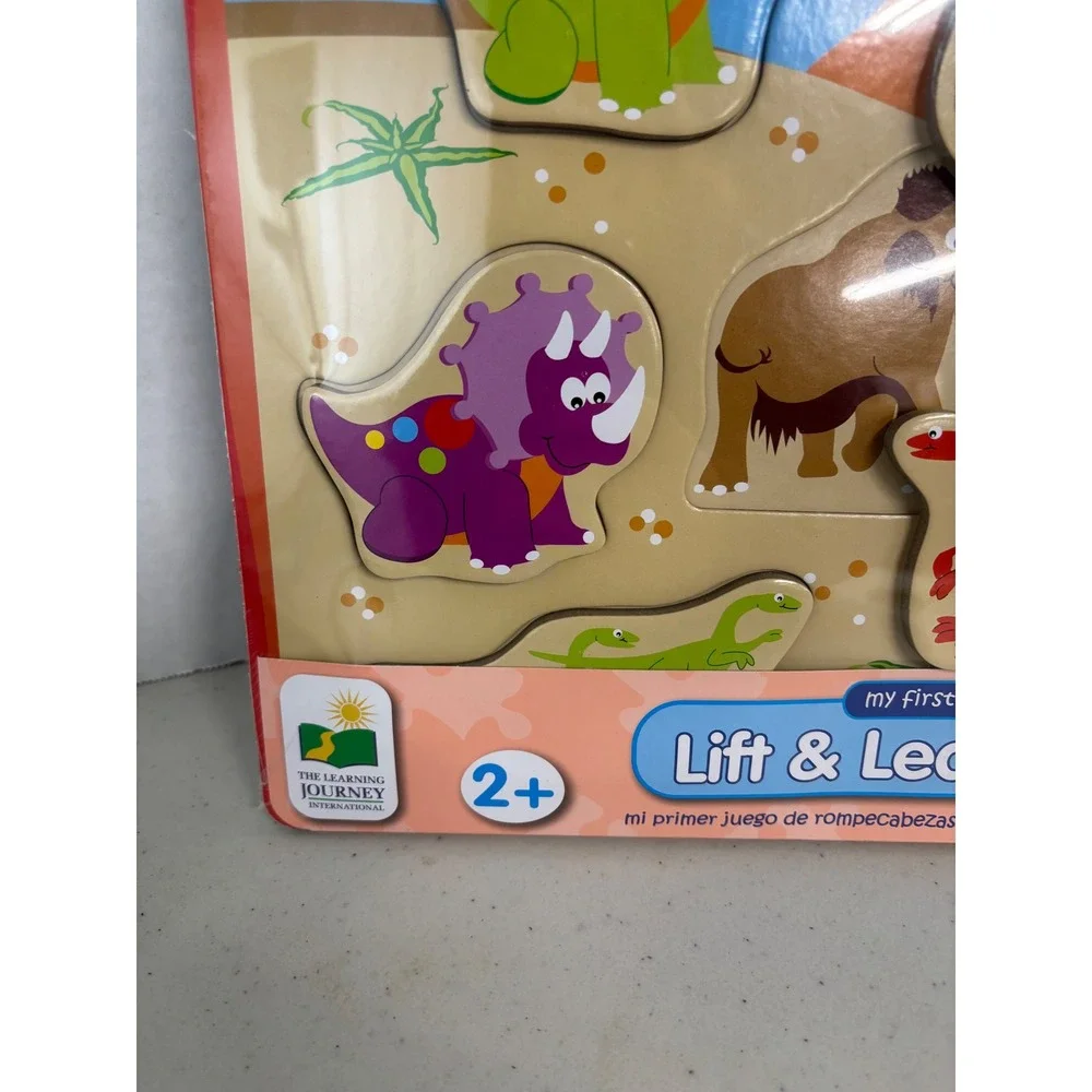 Guidecraft Japanese Food Tray & Learning Journey Lift & Learn‎ Dinos Puzzles New
